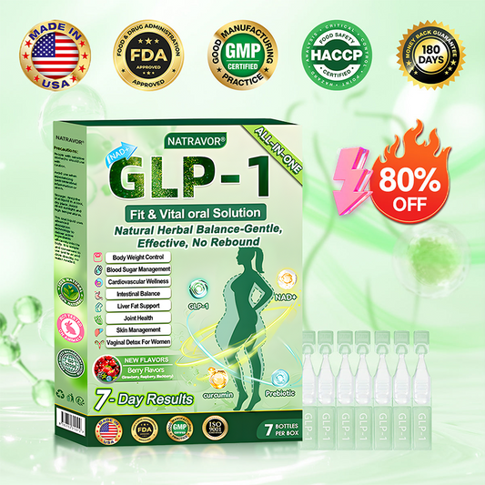 Official Store🍀NATRAVOR®NAD+  GLP-1 Fit & Vital Oral Liquid👩❤️👨(Just once a day,visible changes in 7 days)✅For obesity,cardiovascular health,diabetes,sleep apnea,Gut Health,joint issues,and more