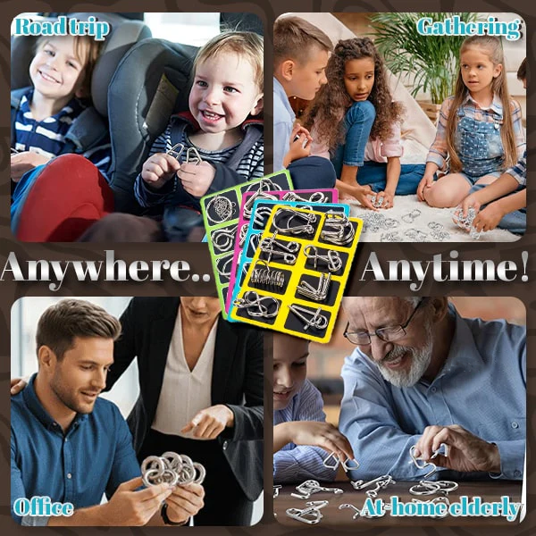 Phexira® 3D Metal Challenge Puzzle Toy