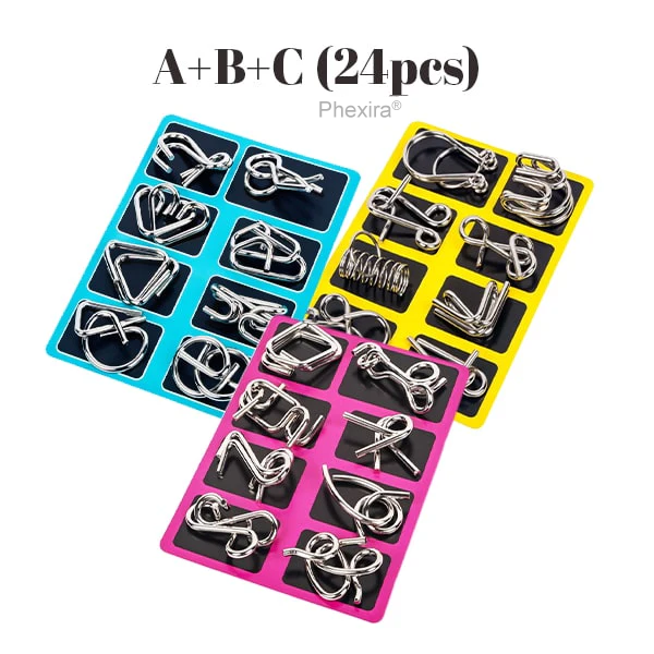 Phexira® 3D Metal Challenge Puzzle Toy